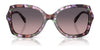 Coach CW225 HC8410U Sunglasses | Size 56 / Amethyst Pearl Tortoise / Smoke Purple Gradient (2N 21%) №584346