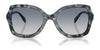 Coach CW225 HC8410U Sunglasses | Size 56 / Amethyst Pearl Tortoise / Smoke Purple Gradient (2N 21%) №584346