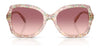 Coach CW225 HC8410U Sunglasses | Size 56 / Amethyst Pearl Tortoise / Smoke Purple Gradient (2N 21%) №584346