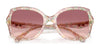 Coach CW225 HC8410U Sunglasses | Size 56 / Amethyst Pearl Tortoise / Smoke Purple Gradient (2N 21%) №584346