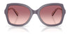 Coach CW225 HC8410U Sunglasses | Size 56 / Amethyst Pearl Tortoise / Smoke Purple Gradient (2N 21%) №584346