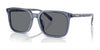 Coach CW405 HC8411U Sunglasses | Size 55 / Transparent Blue / Blue Solid (3N 16.6%) №582087