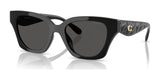 Coach CAD18 HC8418U Sunglasses Black / Grey Solid