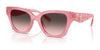 Coach CAD18 HC8418U Sunglasses | Size 53 / Milky Pink / Grey Pink Gradient (2N 21%) №589646