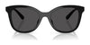 Coach CAD25 HC8419U Sunglasses | Size 55 / Black / Grey Solid (3N 10%) №500287