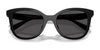 Coach CAD25 HC8419U Sunglasses | Size 55 / Black / Grey Solid (3N 10%) №500287