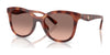Coach CAD25 HC8419U Sunglasses | Size 55 / Caramel Tortoise / Brown Pink Gradient (2N 32.7%) №577413