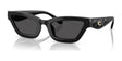 Coach CAD28 HC8420U Sunglasses Black / Grey Solid