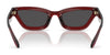 Coach CAD28 HC8420U Sunglasses | Size 55 / Black / Grey Solid (3N 10%) №500287