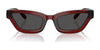 Coach CAD28 HC8420U Sunglasses | Size 55 / Black / Grey Solid (3N 10%) №500287