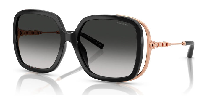Coach CAD80 HC8423U Sunglasses | Size 56 / Black / Grey Gradient (3N 13.2%) №50023C