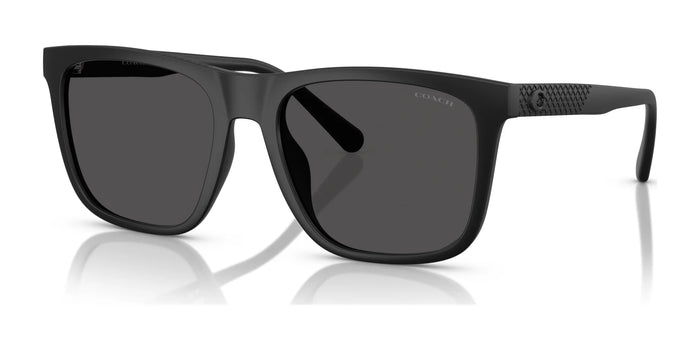 Coach CAE78 HC8427U Sunglasses | Size 57 / Matte Black / Grey Solid (3N 10%) №500287