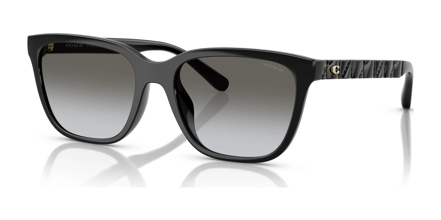 Coach CAE86 HC8429D Sunglasses Black / Grey Gradient