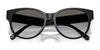 Coach CAE87 HC8430D Sunglasses | Size 56 / Black / Grey Solid (3N 10%) №500287