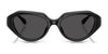 Coach CBY77 HC8433U Sunglasses | Size 52 / Black / Grey Solid (3N 10%) №500287
