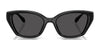 Coach CBY91 HC8434U Sunglasses | Size 53 / Black / Grey Solid (3N 10%) №500287