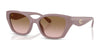 Coach CBY91 HC8434U Sunglasses | Size 53 / Milky Putty / Brown Peach Gradient (2N 32.7%) №549511