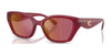 Coach CBY91 HC8434U Sunglasses | Size 53 / Milky Cherry / Berry Flash (2N 21%) №5526D0