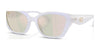 Coach CBY91 HC8434U Sunglasses | Size 53 / Metallic Pearl / Metallic Flash (1N 59.9%) №5903RG