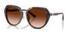 Coach CBY93 HC8436 Sunglasses | Size 55 / Dark Tortoise / Brown Gradient (3N 14.2%) №512074