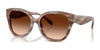 Coach CBY94 HC8438U Sunglasses | Size 56 / Striated Redwood/Maple / Brown Gradient (3N 14.2%) №590174
