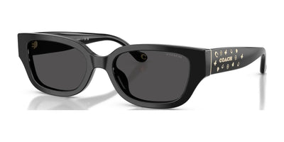 Coach CBZ52 HC8439U Sunglasses Black / Grey Solid