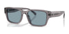 Coach CBY96 HC8441U Sunglasses | Size 55 / Transparent Grey / Light Blue Solid (2N 37.3%) №553772