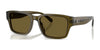 Coach CBY96 HC8441U Sunglasses | Size 55 / Transparent Olive / Green Solid (3N 13.5%) №591073