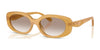 Coach CBY84 HC8443D Sunglasses | Size 54 / Milky Camel / Light Brown Gradient (1N 48.1%) №591313