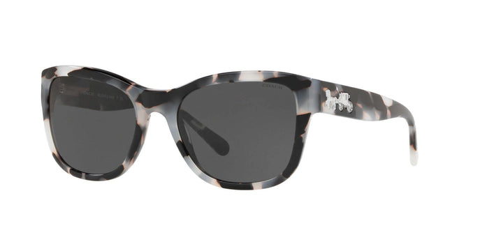 Coach L1045 HC8243 Sunglasses / Cookies And Cream Tort №553087 / Dark Grey (3N 10%) / Size 55