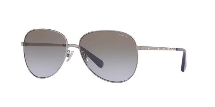 Coach L1089 HC7094 Sunglasses / Gunmetal №90044Q / Grey Purple Gradient (2N 31.1%) / Size 60