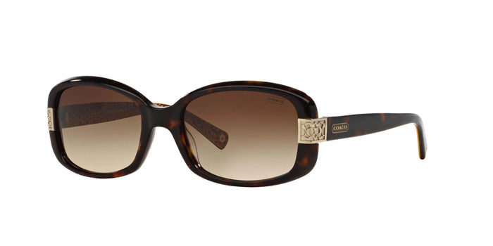 Coach LILLIAN HC8003 Sunglasses / Dark Tortoise №503313 / Brown Gradient (3N 16%) / Size 55
