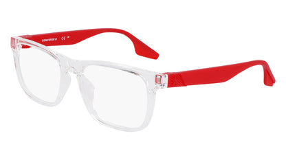 Converse CV5077 Eyeglasses Crystal Clear / University Red