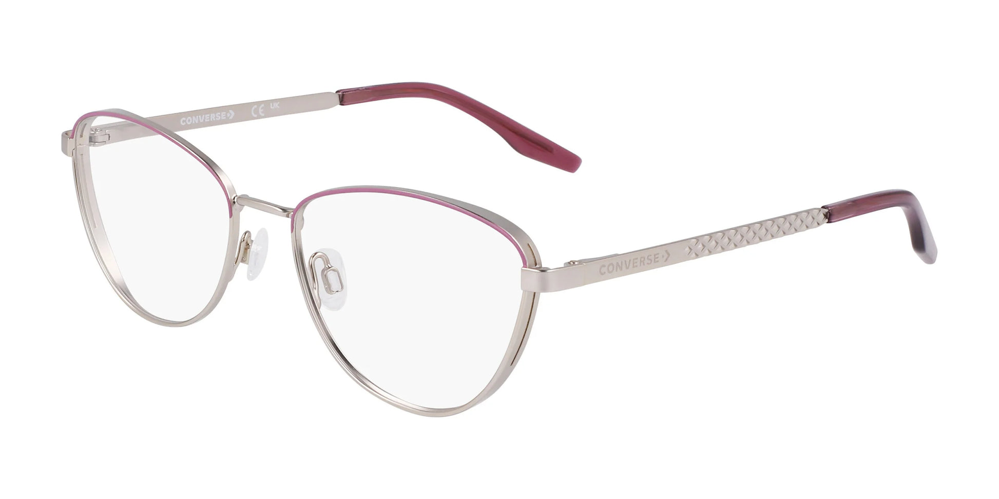 Converse CV1014 Eyeglasses Satin Silver / Dahlia