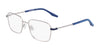 Converse CV1022Y Eyeglasses | Size 48 / Matte Silver/Converse Navy