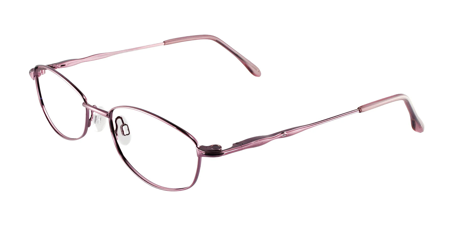 CoolClip CC820 Eyeglasses with Clip-on Sunglasses Shiny Light Pink