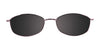Coolclip CC820 Eyeglasses with Clip-on Sunglasses | Size 51 / Shiny Light Copper Brown