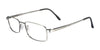 Coolclip CC823 Eyeglasses with Clip-on Sunglasses | Size 52 / Satin Grey
