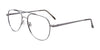 Coolclip CC827 Eyeglasses with Clip-on Sunglasses | Size 53 / Shiny Silver