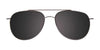 Coolclip CC827 Eyeglasses with Clip-on Sunglasses | Size 53 / Satin Chocolate