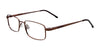 Coolclip CC834 Eyeglasses with Clip-on Sunglasses | Size 49 / Satin Dark Brown