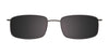 Coolclip CC834 Eyeglasses with Clip-on Sunglasses | Size 49 / Satin Dark Blue