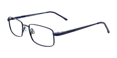 CoolClip CC834 Eyeglasses with Clip-on Sunglasses Satin Dark Blue