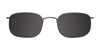Coolclip CC836 Eyeglasses with Clip-on Sunglasses | Size 51 / Satin Black