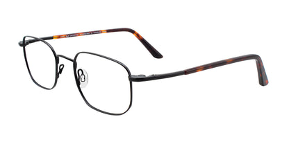 CoolClip CC836 Eyeglasses with Clip-on Sunglasses Satin Black