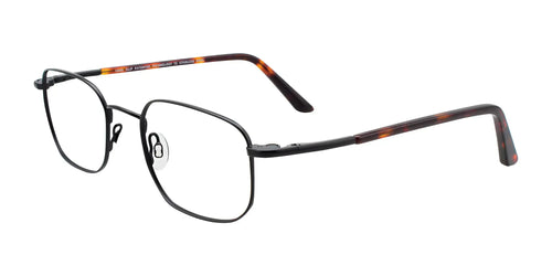 Coolclip CC836 Eyeglasses with Clip-on Sunglasses / Size 51 / Satin Black