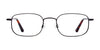 Coolclip CC836 Eyeglasses with Clip-on Sunglasses | Size 51 / Satin Black