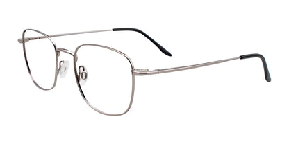 CoolClip CC837 Eyeglasses with Clip-on Sunglasses Shiny Gunmetal