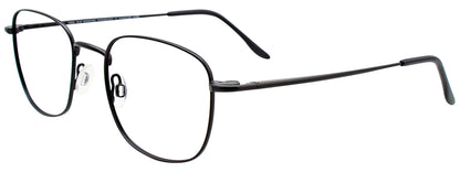 CoolClip CC837 Eyeglasses with Clip-on Sunglasses Satin Black