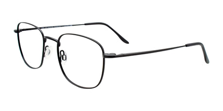 CoolClip CC837 Eyeglasses with Clip-on Sunglasses Satin Black